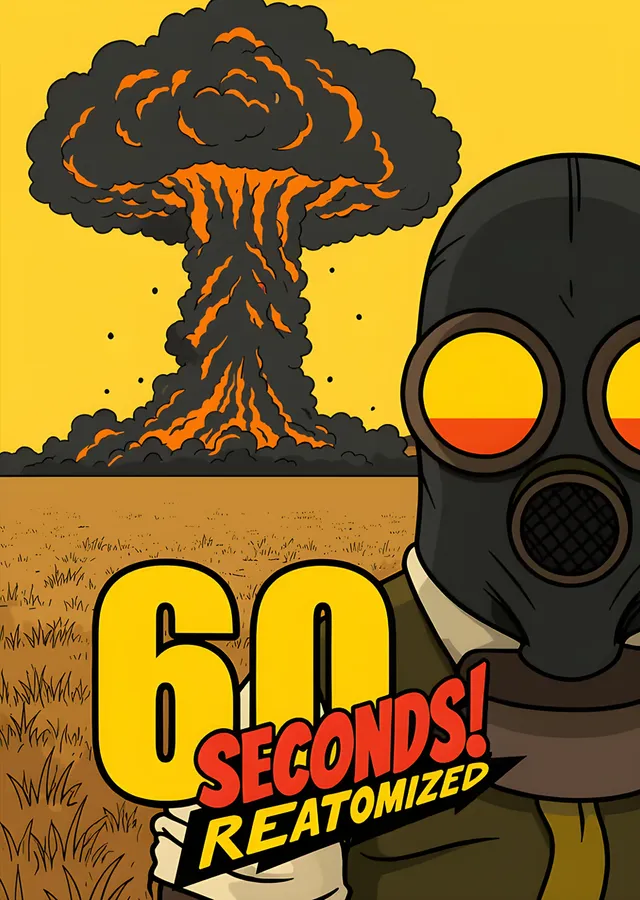 60 Seconds Reatomized: Mantar Bulutu ve Gaz Maskesi metal tablo