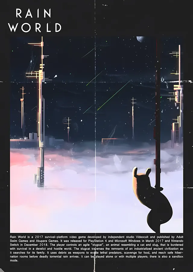Rain World metal tablo