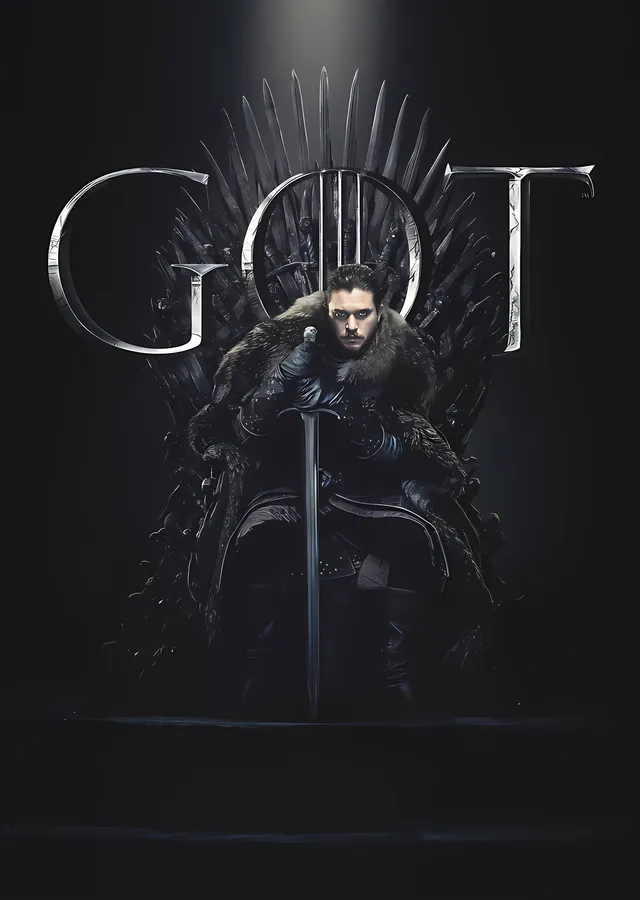 Game of Thrones: Demir Taht · GOT Logo metal tablo