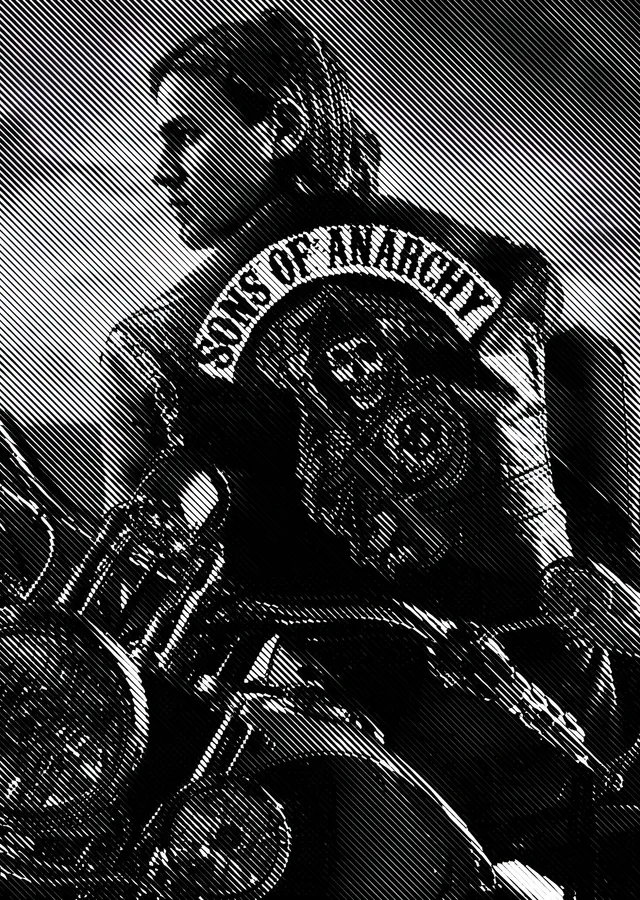 Sons of Anarchy: Yelek metal tablo