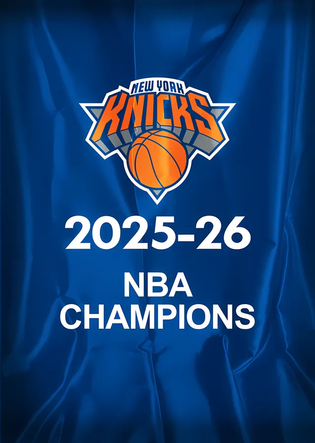New York Knicks: 2025-26 Şampiyon metal tablo