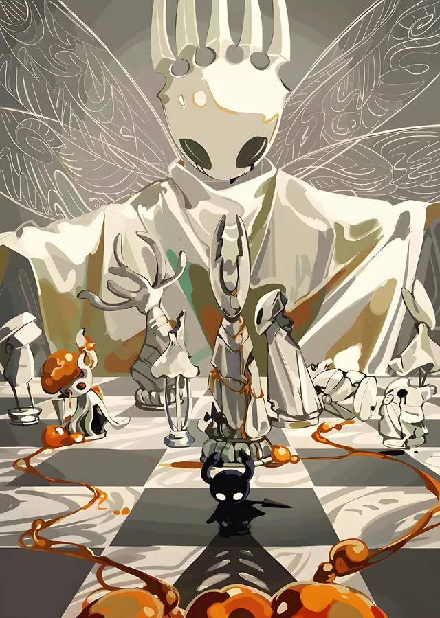 Hollow Knight: Beyaz Saray metal tablo
