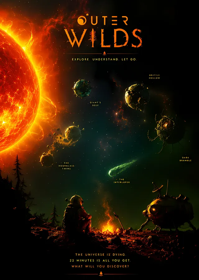 Outer Wilds: Son Yirmi Dakika metal tablo