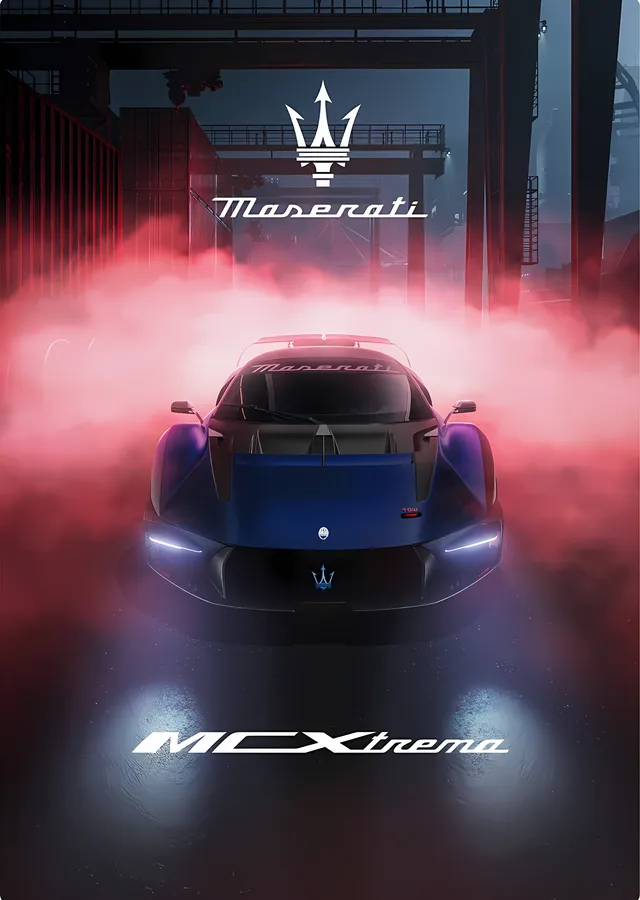 Maserati MCXtrema 2023 Pist Sürümü metal tablo