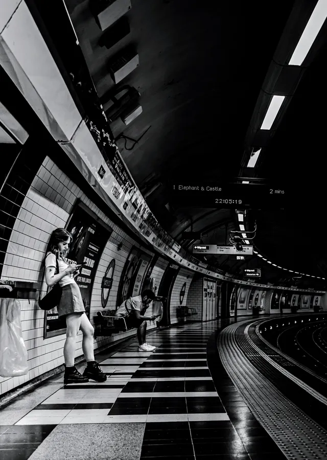 Londra Metrosu: Elephant & Castle metal tablo