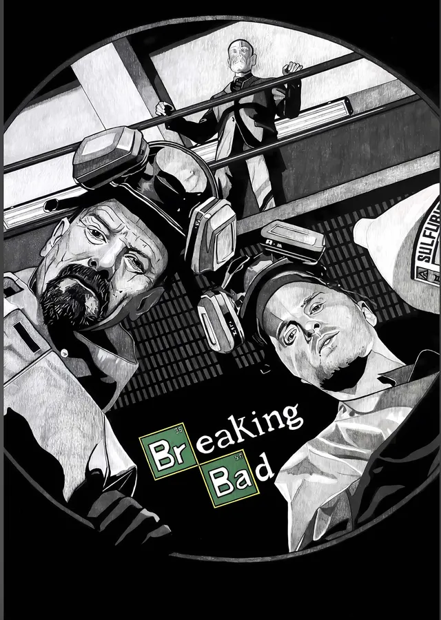 Breaking Bad: Walter ve Jesse metal tablo