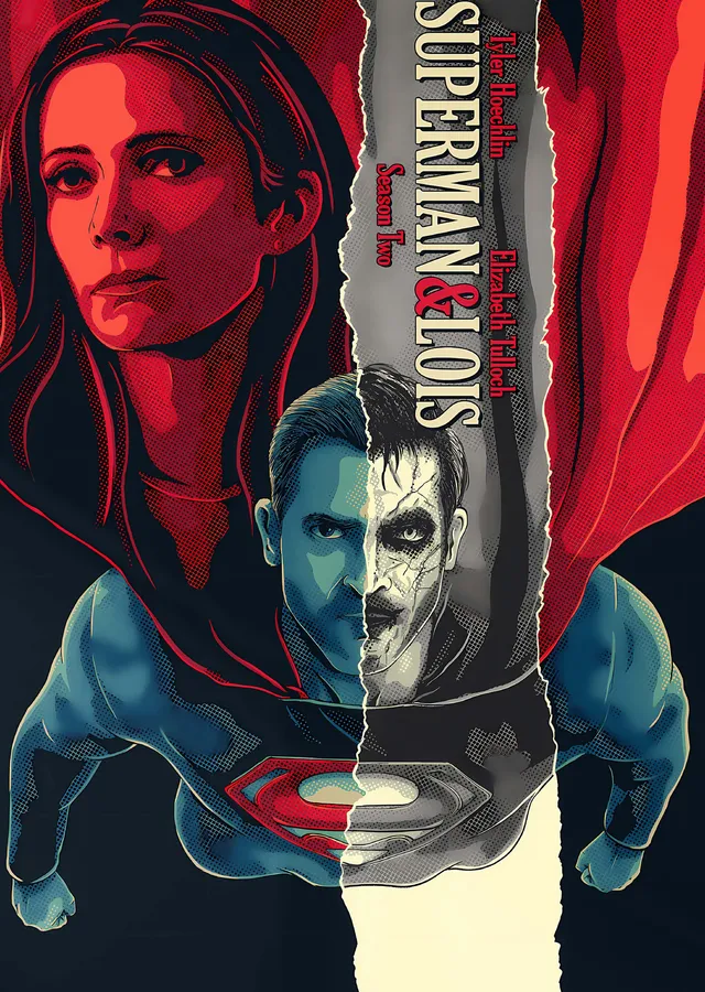 Superman & Lois: Yırtık Afiş metal tablo