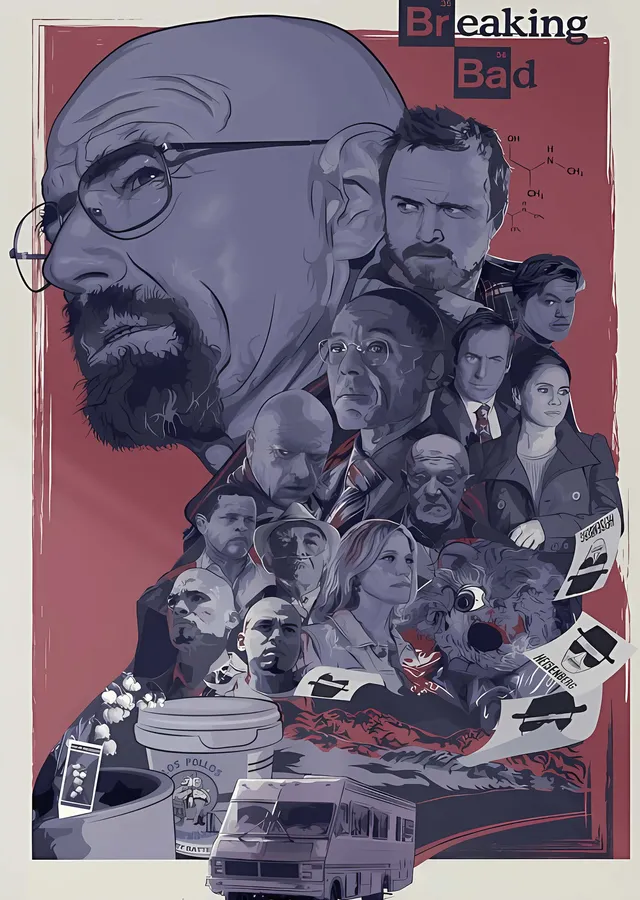 Breaking Bad: Kadro metal tablo