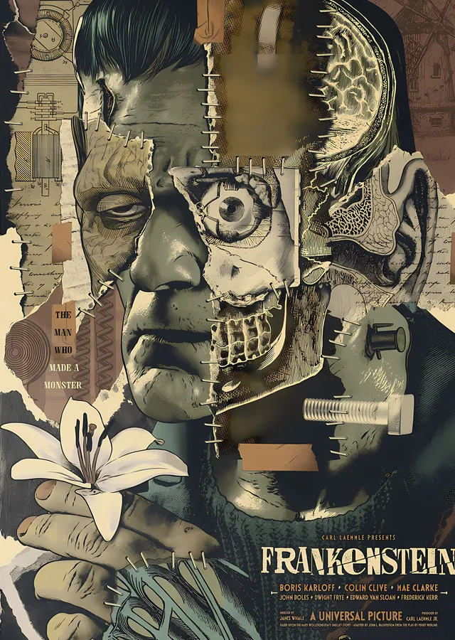 Frankenstein metal tablo