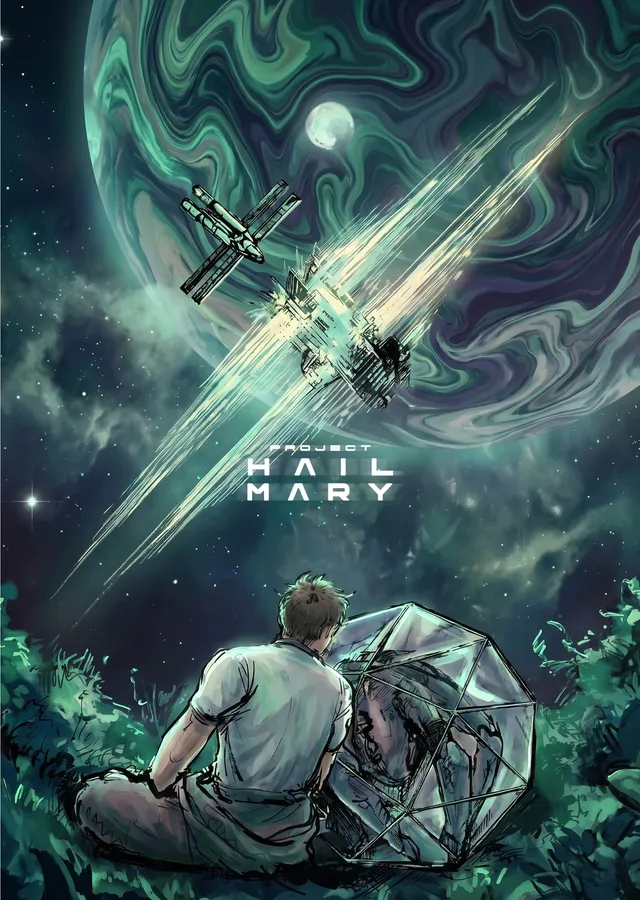 Project Hail Mary: Kozmik Yolculuk metal tablo