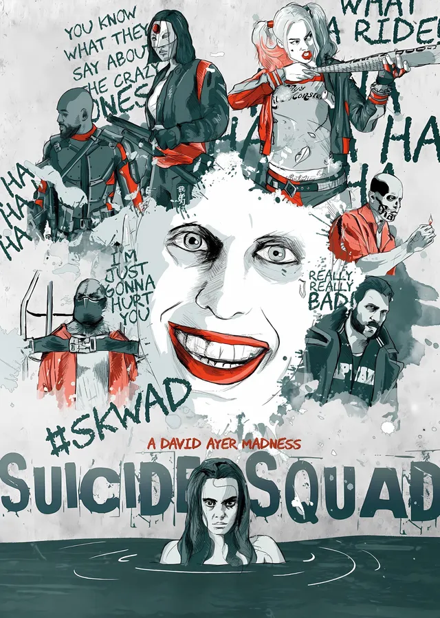Suicide Squad metal tablo