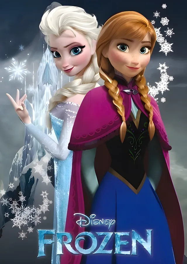 Frozen: Elsa ve Anna metal tablo