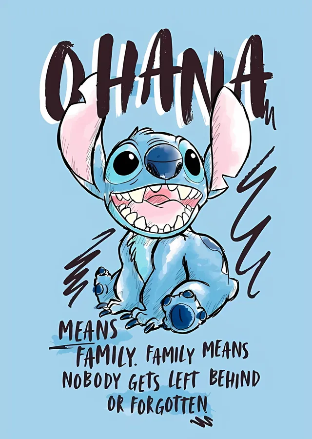 Lilo & Stitch: Ohana metal tablo
