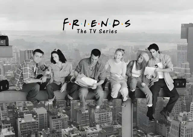 Friends: Gökdelende Öğle Molası metal tablo