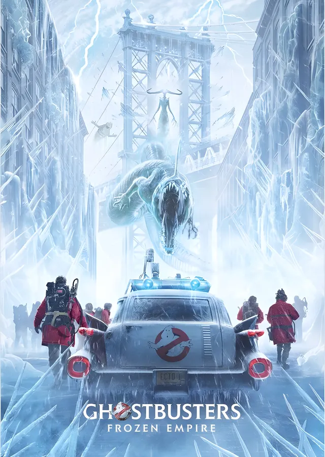 Ghostbusters: Frozen Empire · Buzlu Sokak metal tablo