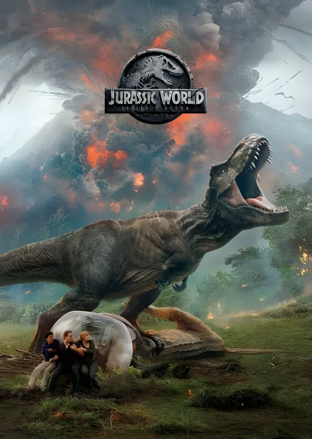 Jurassic World: T-Rex Kükreyişi metal tablo