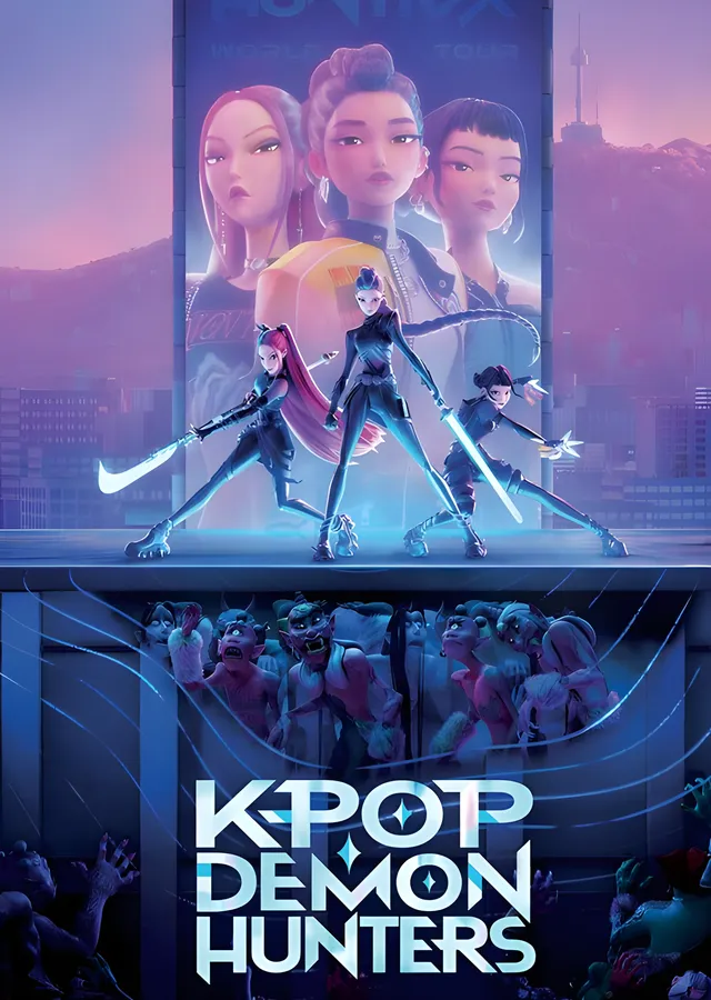KPop Demon Hunters: Huntrix metal tablo