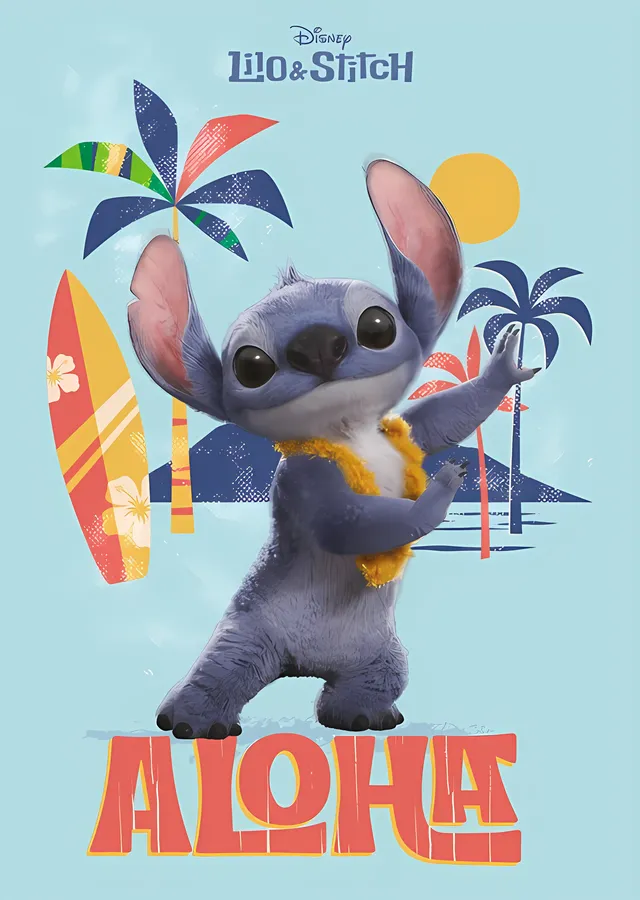 Lilo & Stitch: Aloha metal tablo