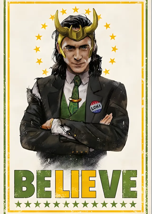 Loki: Believe metal tablo