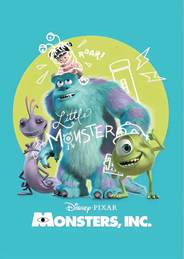 Monsters, Inc.: Little Monster metal tablo
