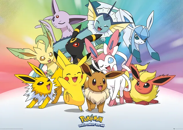Pokémon: Eevee ve Dostları metal tablo