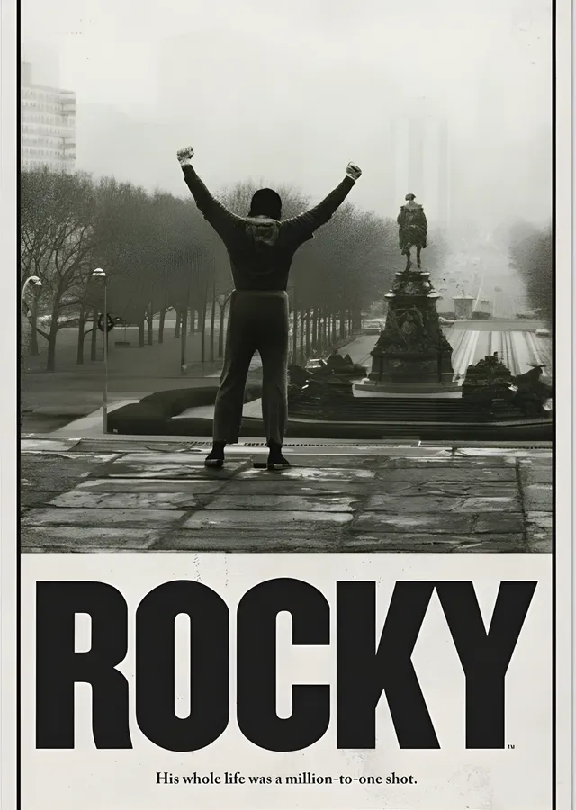 Rocky: Basamaklar metal tablo