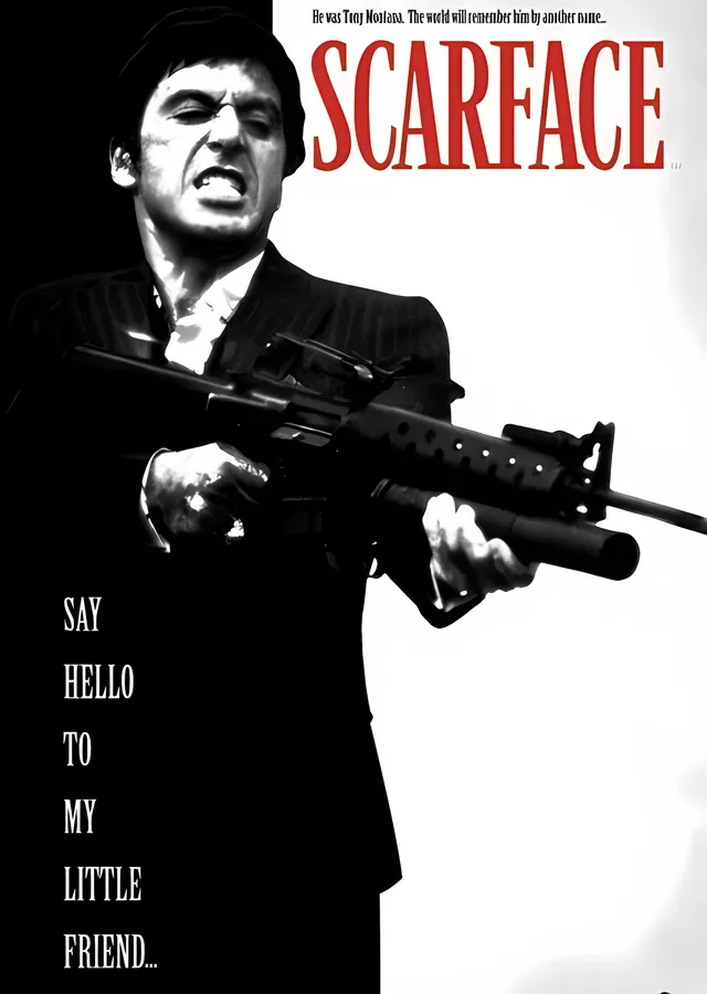 Scarface: Say Hello to My Little Friend metal tablo