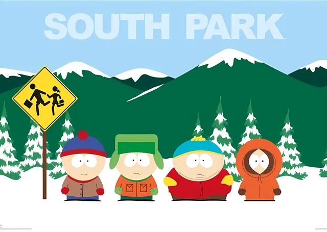 South Park: Otobüs Durağı metal tablo