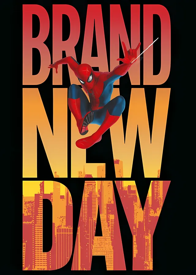 Spider-Man: Brand New Day · Büyük Tipografi metal tablo