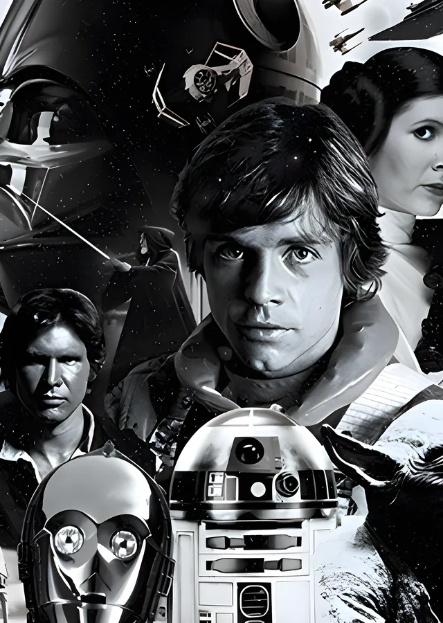 Star Wars: 40. Yıl metal tablo