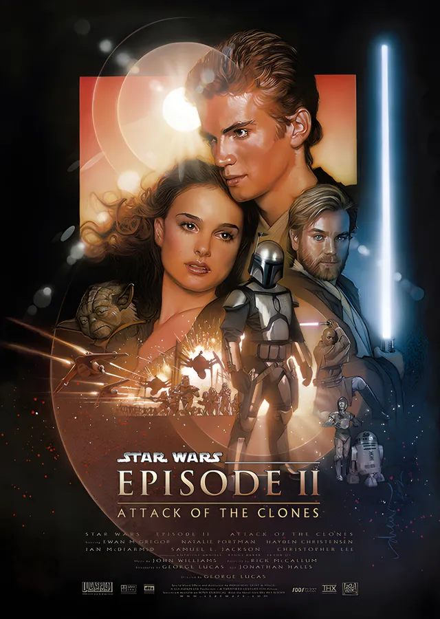 Star Wars: Attack of the Clones metal tablo