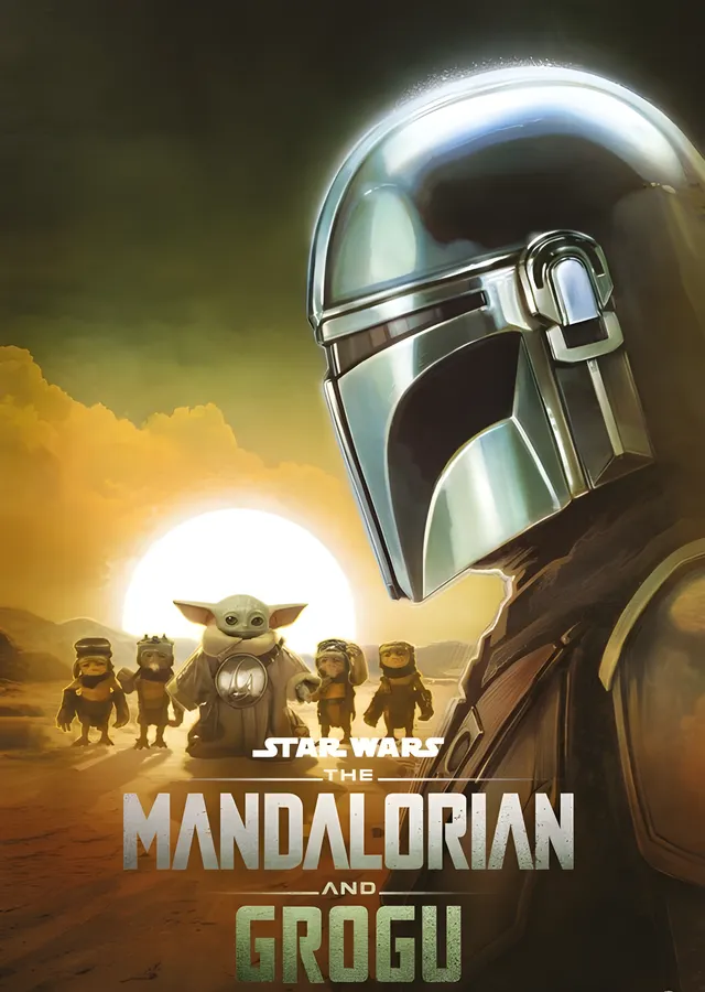 The Mandalorian and Grogu: Din Djarin metal tablo