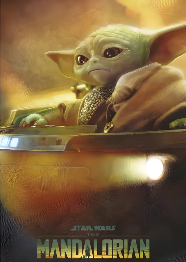 The Mandalorian: Grogu ve Beşiği metal tablo
