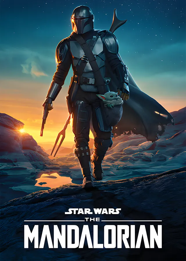 The Mandalorian: Nightfall metal tablo