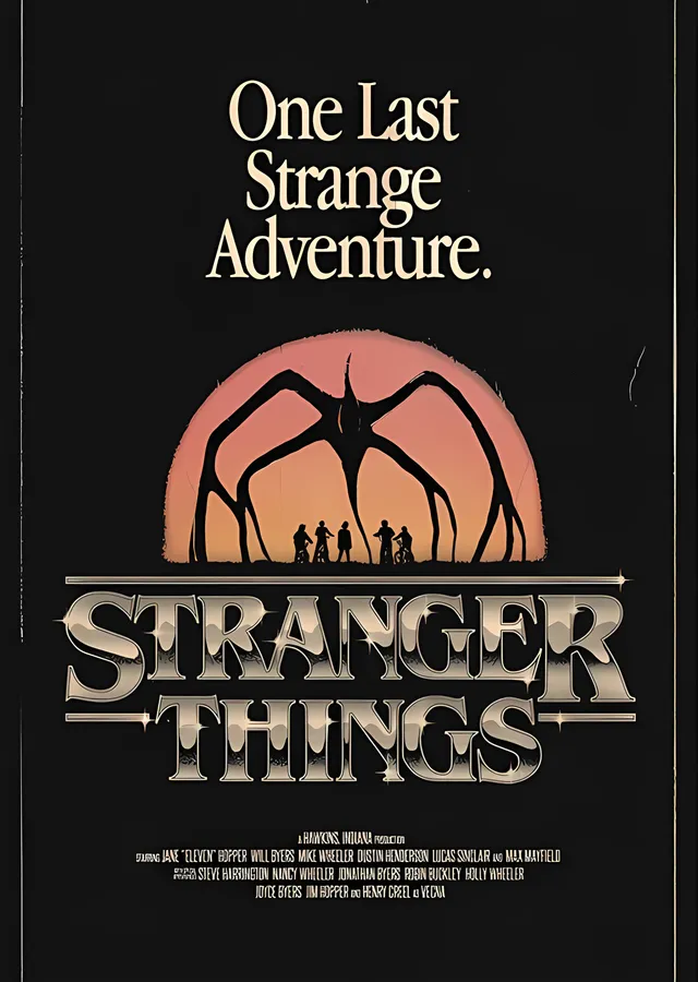 Stranger Things: One Last Strange Adventure metal tablo