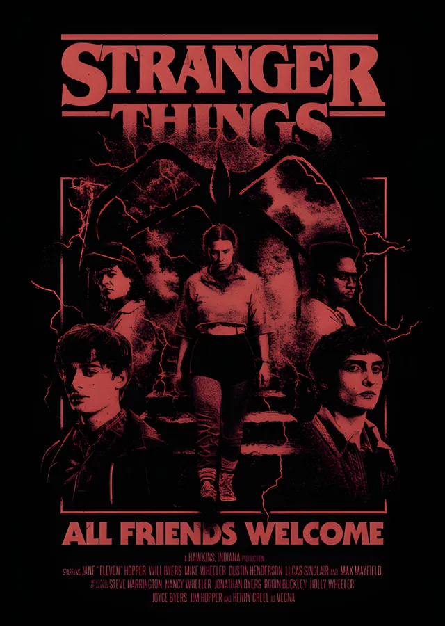 Stranger Things: All Friends Welcome metal tablo