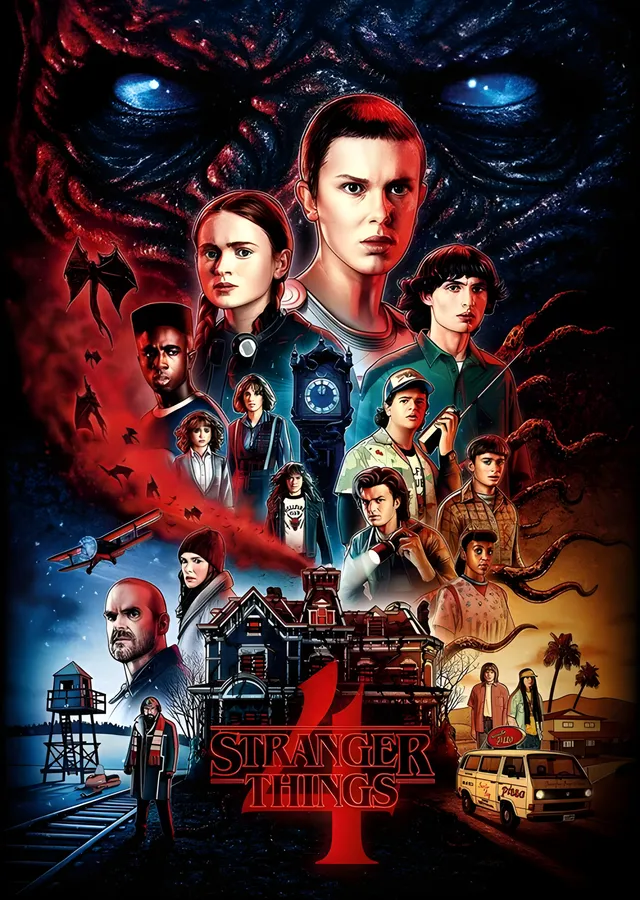 Stranger Things 4: Vecna metal tablo