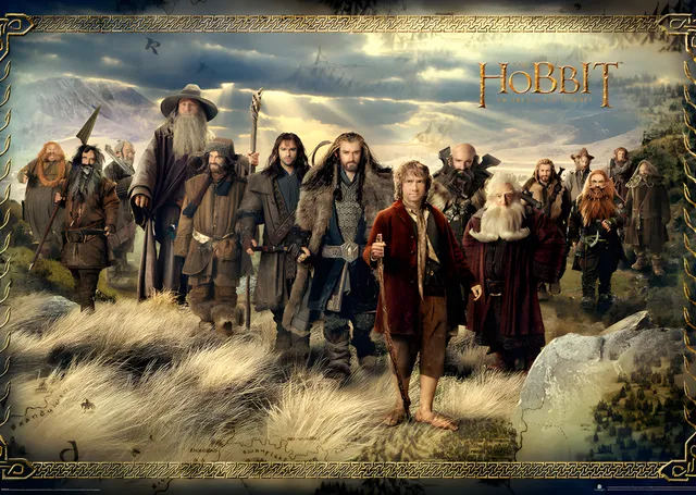 The Hobbit: Beklenmedik Yolculuk Kadrosu metal tablo