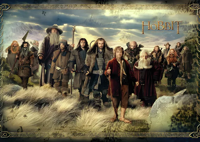 The Hobbit: Thorin ve Cüce Topluluğu metal tablo