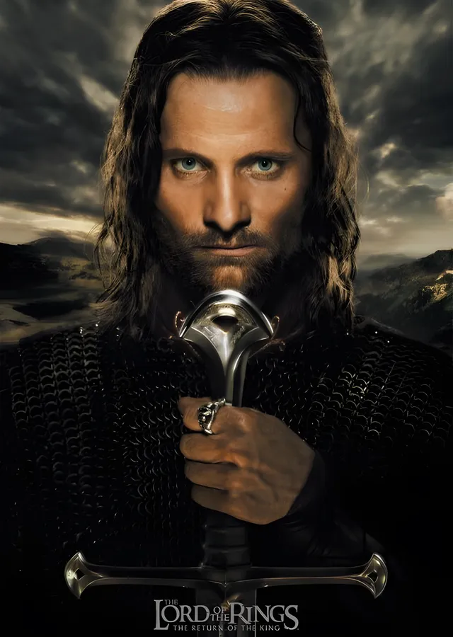 The Lord of the Rings: Aragorn metal tablo