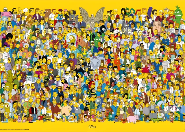 The Simpsons: Springfield Kalabalığı metal tablo