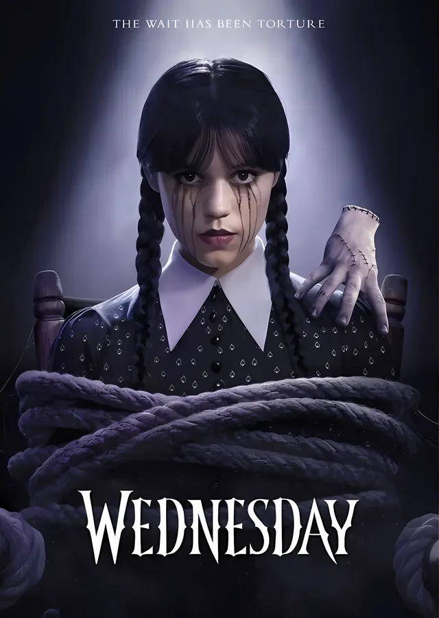 Wednesday: Bekleyiş metal tablo