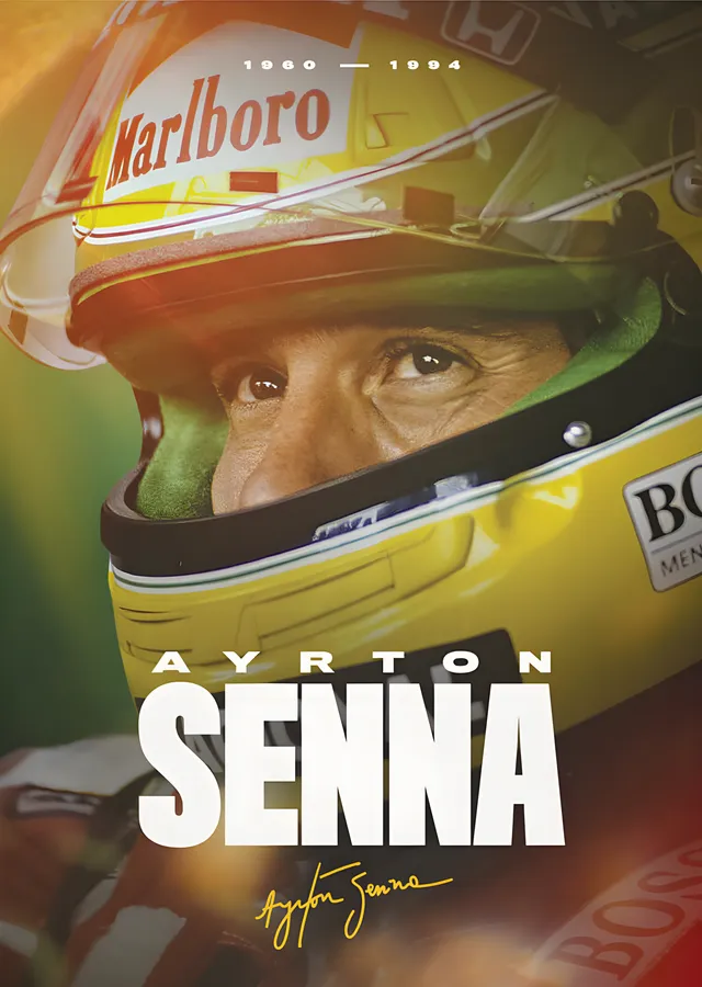 Ayrton Senna · 2023 Designed to Win metal tablo
