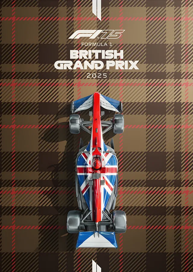 F1 Britanya Grand Prix 2025 metal tablo