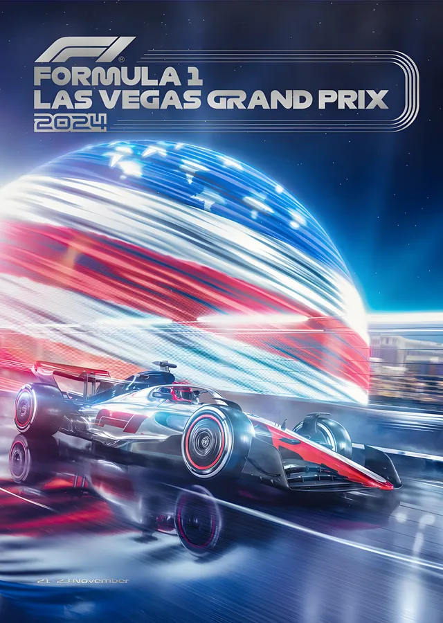 FORMULA 1 LAS VEGAS GRAND PRIX 2024 · Night Race metal tablo