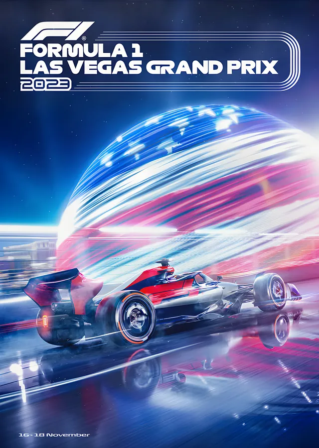 Las Vegas Grand Prix · 2023 Işıklar Şehri metal tablo