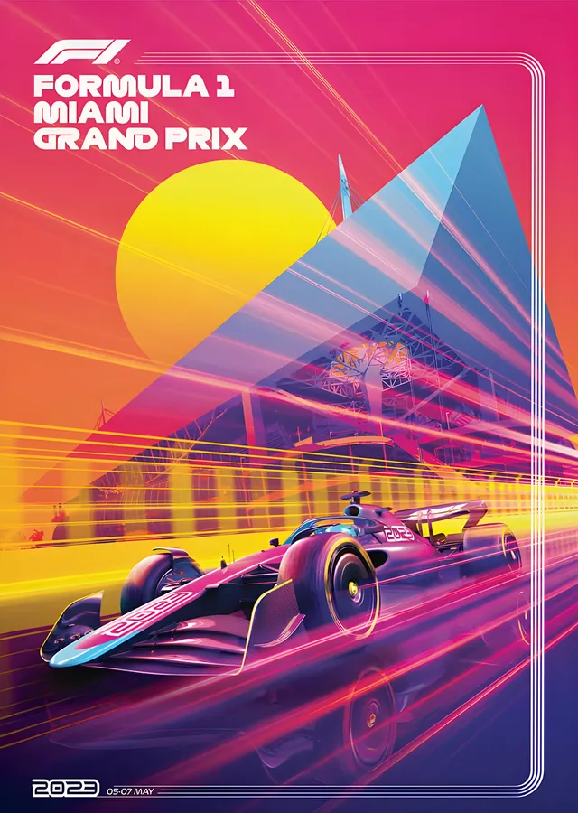Miami Grand Prix · 2023 F1 metal tablo