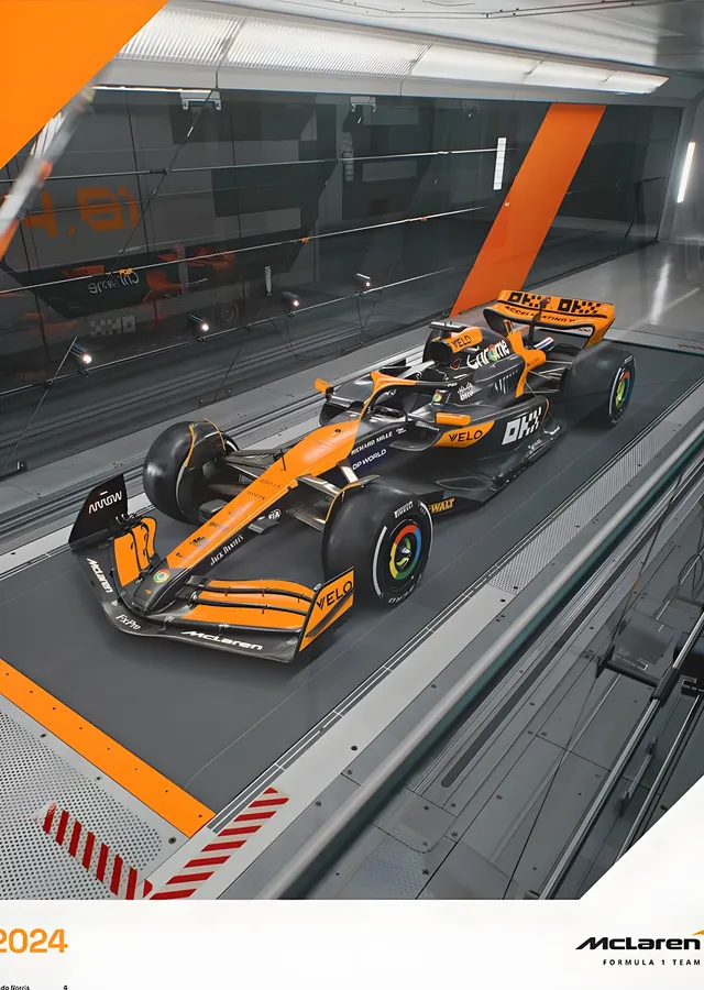 McLaren F1 MCL38 · 2024 Whatever It Takes metal tablo