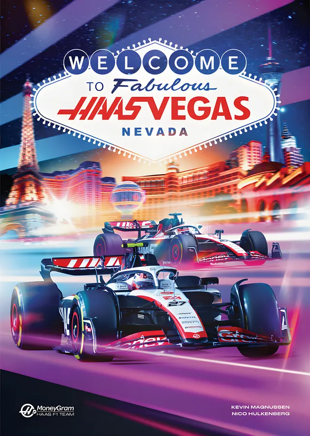 Haas F1 · 2023 Las Vegas Grand Prix metal tablo