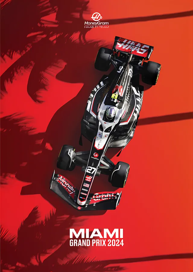 Haas F1 · 2024 Miami Grand Prix metal tablo